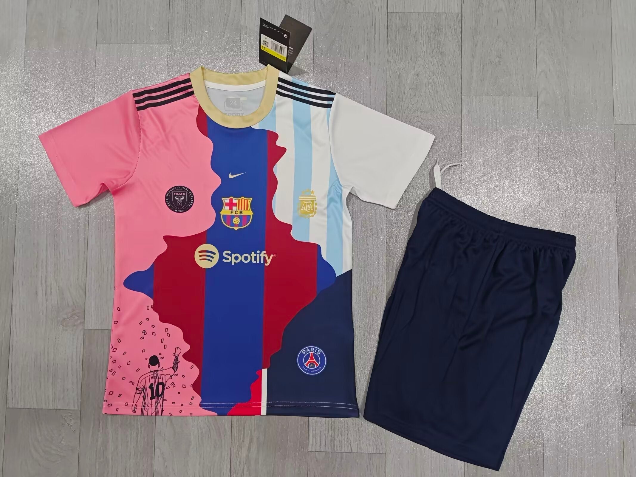 Lionel Messi GOAT Combo 2025 Football Jersey – All Teams - FOR KIDS